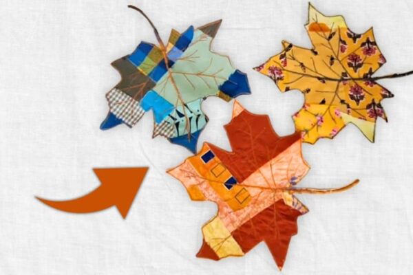 Finished Easy Way to Make Scrappy Fall Leaves, a completed DIY project