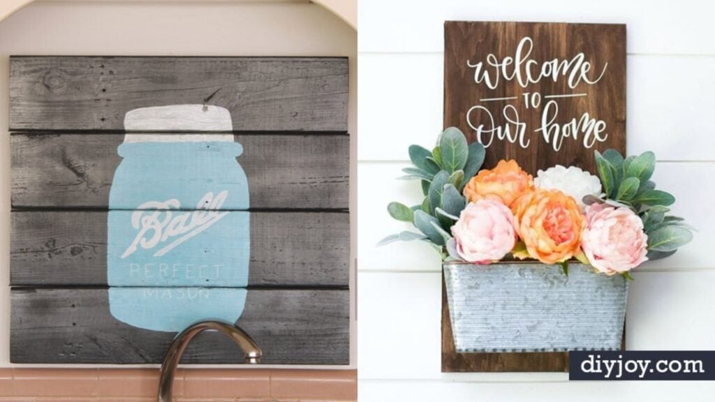Finished 50 DIY Signs To Make for Your Home, a completed DIY project
