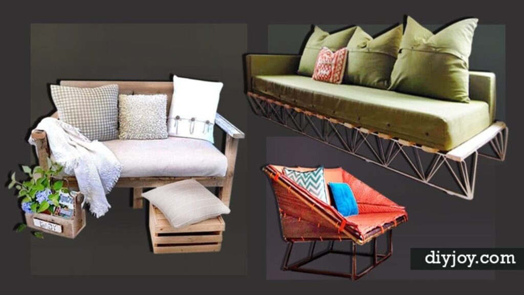Finished 35 Budget-Friendly DIY Sofas and Couches, a completed DIY project