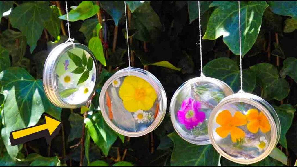 Finished DIY Suncatcher Wind Chime, a completed DIY project