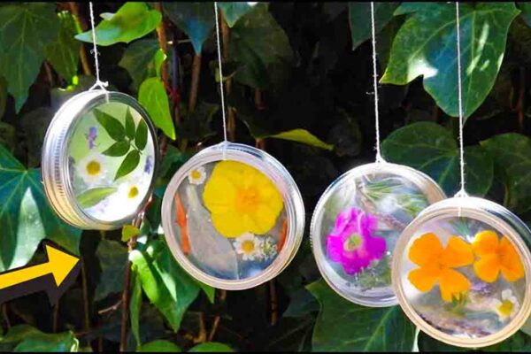 Finished DIY Suncatcher Wind Chime, a completed DIY project