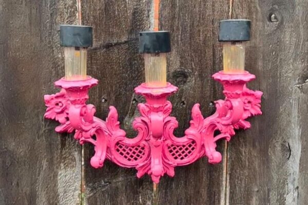 Finished DIY Vintage Outdoor Candle Holder Light, a completed DIY project