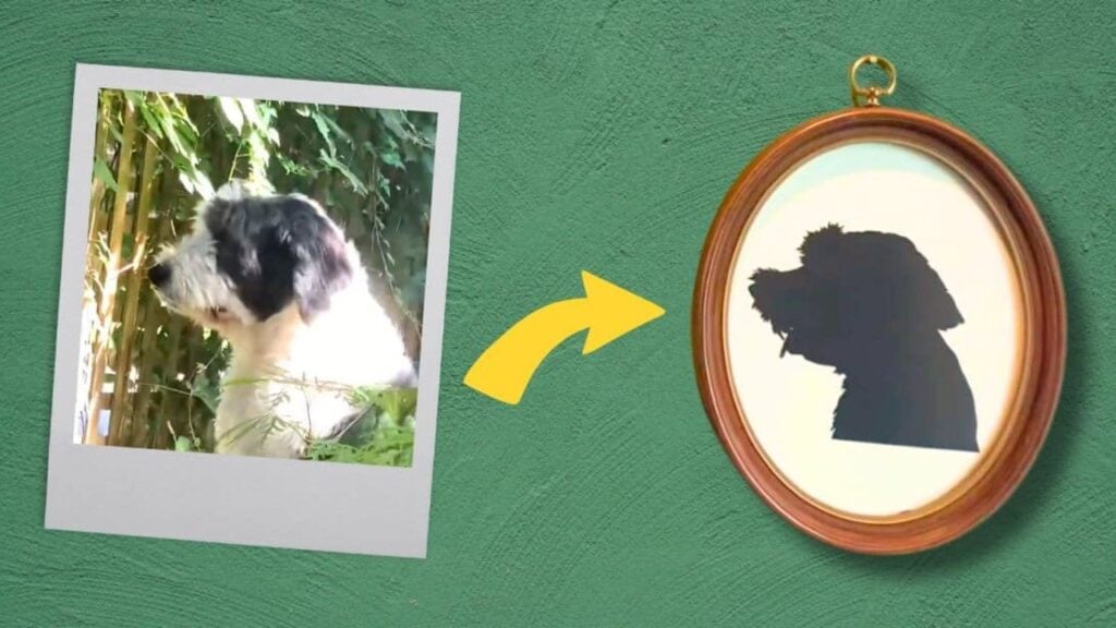 Finished DIY Vintage Pet Portrait, a completed DIY project