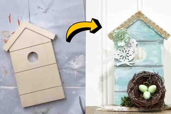 Finished DIY Walmart Spring Birdhouse, a completed DIY project