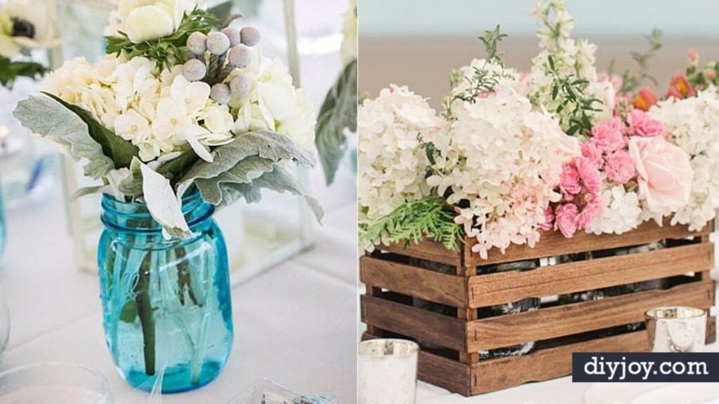 33 Budget-Friendly DIY Wedding Centerpieces, homemade and freshly served