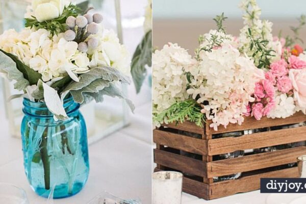 33 Budget-Friendly DIY Wedding Centerpieces, homemade and freshly served