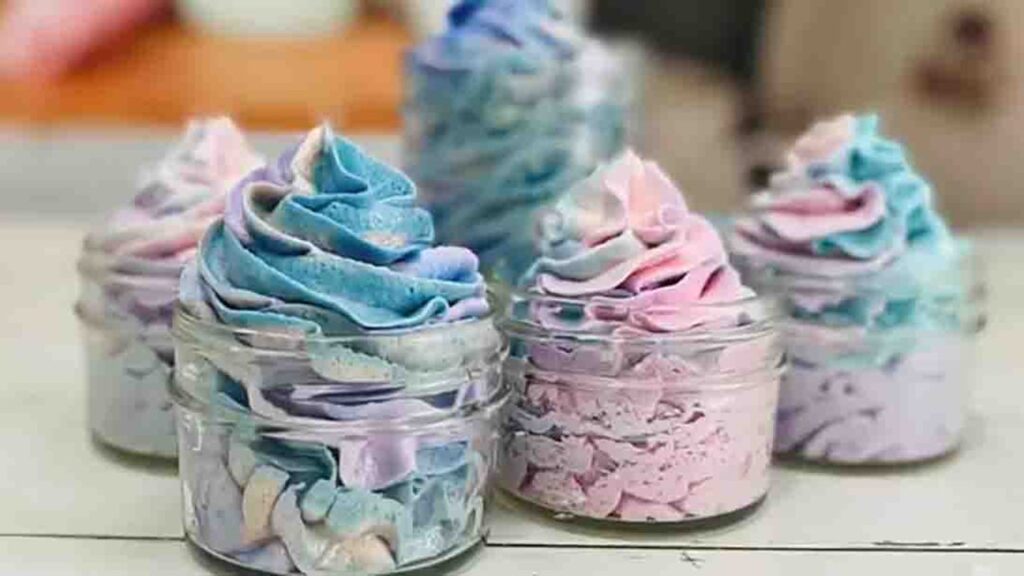 Finished DIY Fluffy Whipped Soap, a completed DIY project