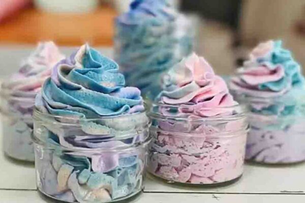 Finished DIY Fluffy Whipped Soap, a completed DIY project