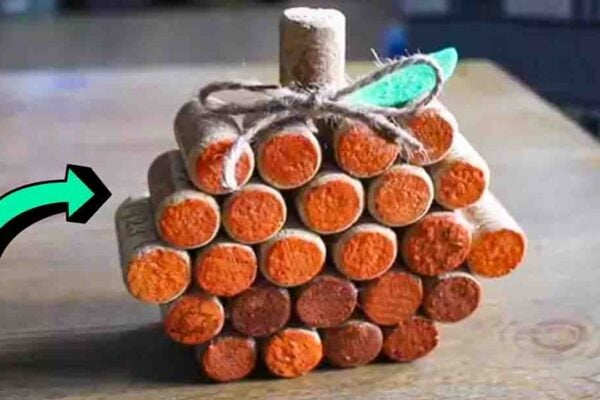 DIY Wine Cork Pumpkin, homemade and freshly served