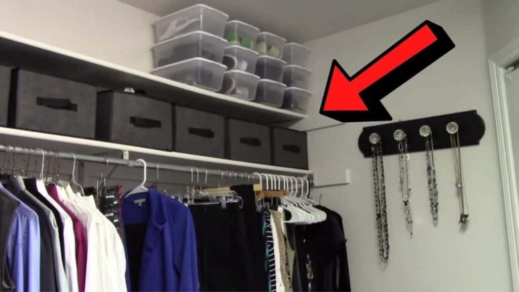 Dollar Store Closet Organizing Trick