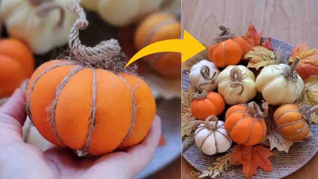 Finished Dollar Tree DIY Balloon Pumpkin, a completed DIY project