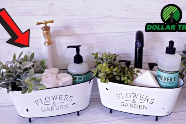 Finished Dollar Tree DIY Farmhouse Enamel Tub Planter, a completed DIY project