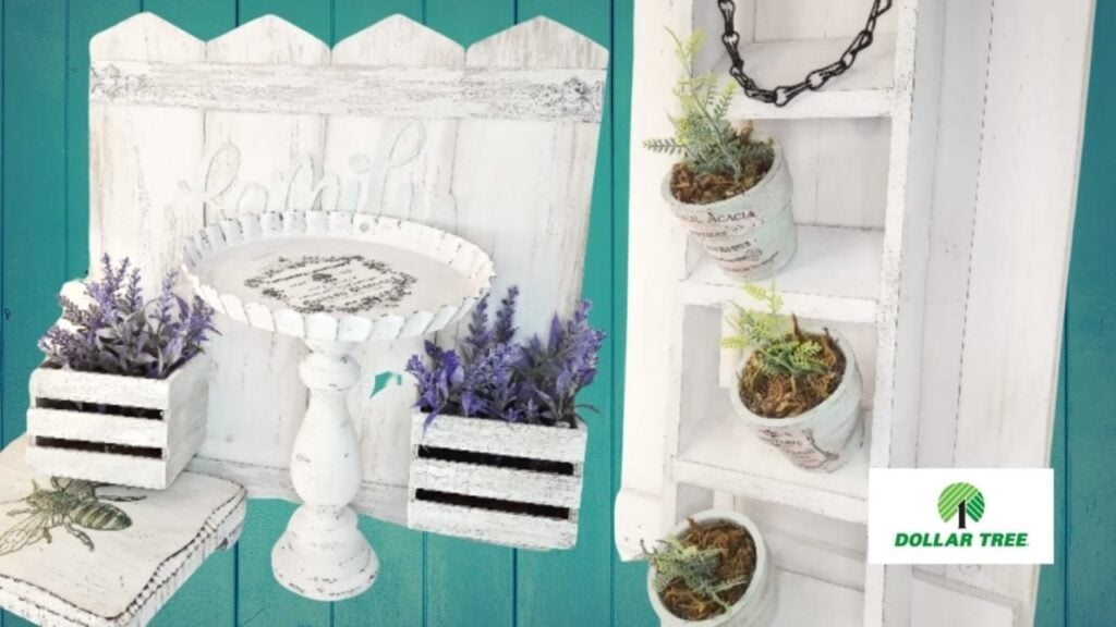 Finished Dollar Tree DIY Farmhouse Home Decor, a completed DIY project