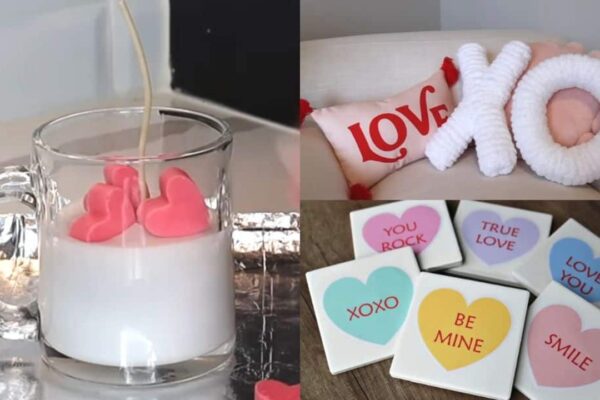 Finished 5-Minute Dollar Tree DIYs for Valentine’s Day, a completed DIY project