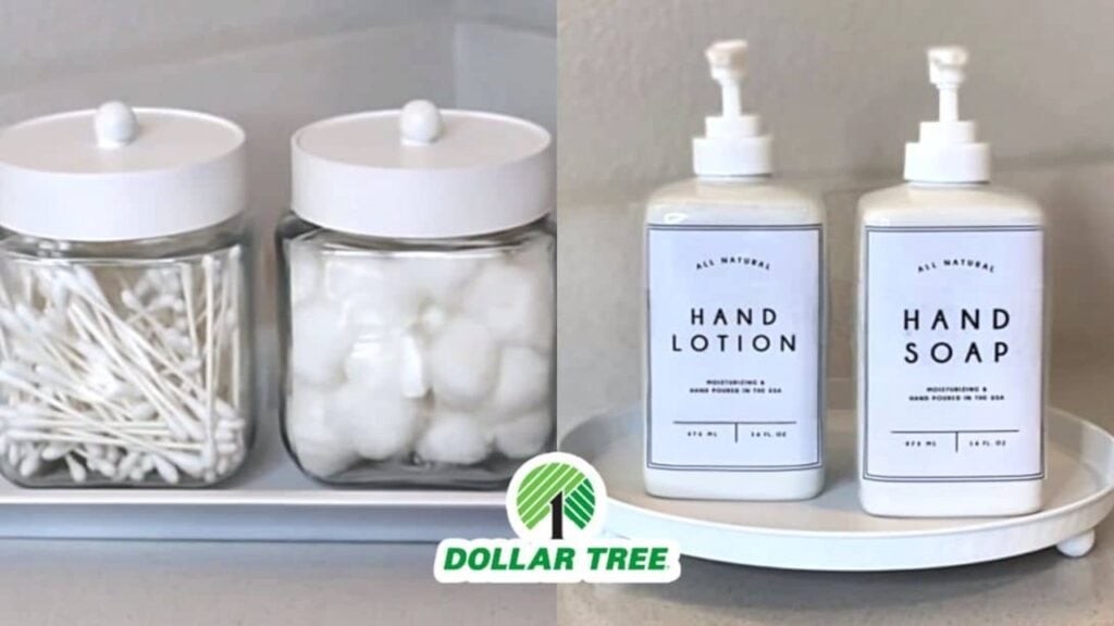 Finished Dollar Tree High-End DIY Bathroom Decor, a completed DIY project