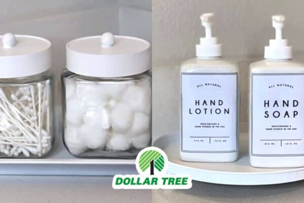 Finished Dollar Tree High-End DIY Bathroom Decor, a completed DIY project
