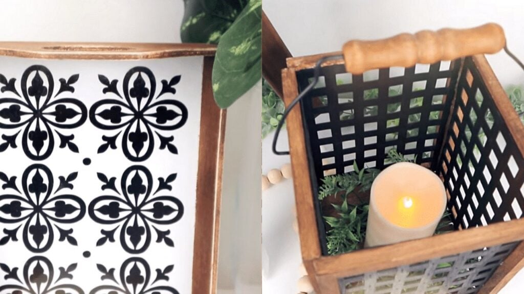 Finished Dollar Tree Home Decor DIY, a completed DIY project