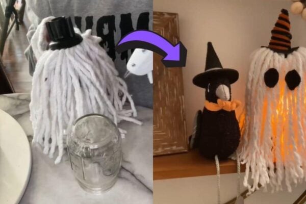 Finished Dollar Tree Light Up Ghost DIY (Less Than 5 Dollars), a completed DIY project