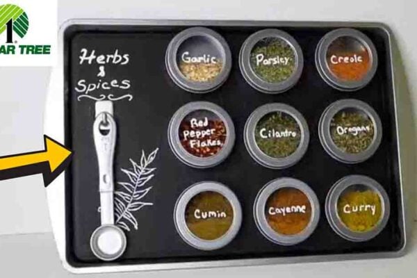 Finished DIY Dollar Tree Magnetic Spice Display, a completed DIY project