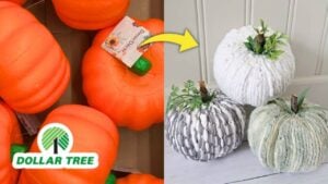 Finished DIY Dollar Tree Mop Pumpkins, a completed DIY project