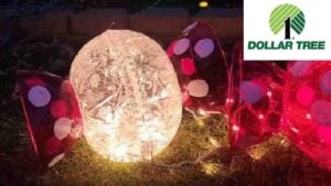 Finished DIY Dollar Tree Outdoor Christmas Candies, a completed DIY project