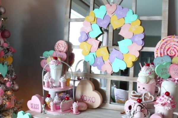Finished 10 Dollar Tree Valentine’s Day DIY, a completed DIY project