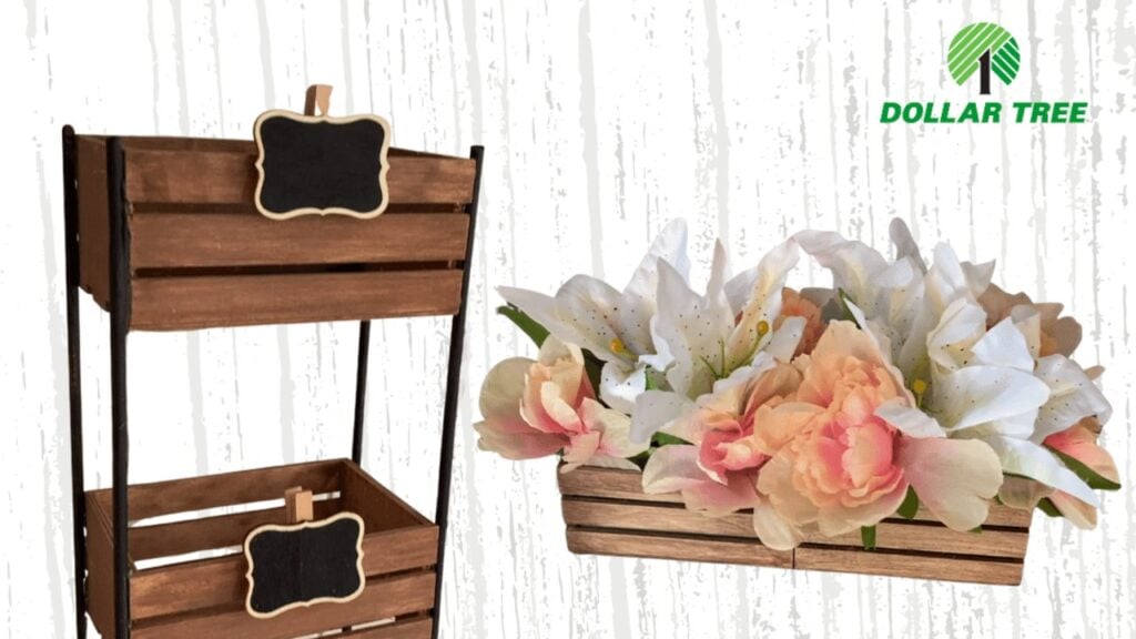 Finished Dollar Tree Wood Crate DIY Projects, a completed DIY project