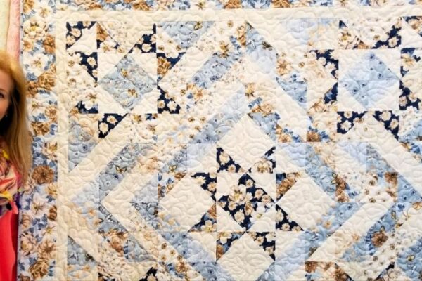 Finished Donna’s Five-Star Quilt, a completed DIY project