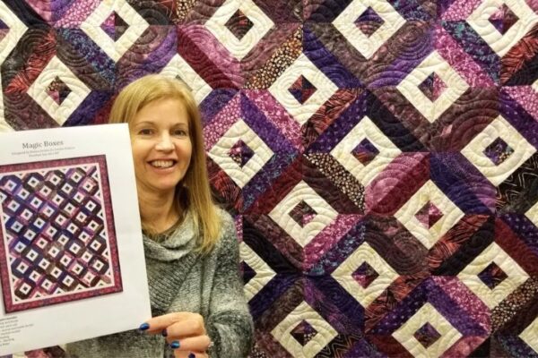 Finished Donna’s Magic Boxes Quilt, a completed DIY project