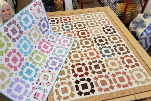 Finished Donna’s Rolling Stone Quilt, a completed DIY project