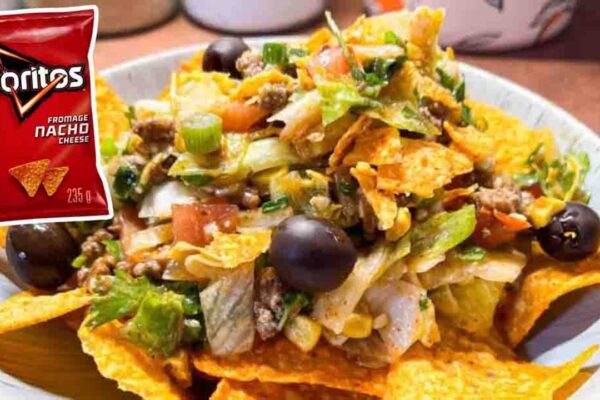 Doritos Taco Salad, homemade and freshly served