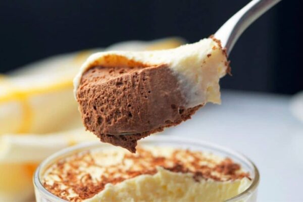 3-Ingredient Double Chocolate Mousse in 20 Minutes, homemade and freshly served