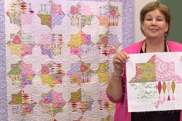 Finished Double Star Quilt With Jenny Doan, a completed DIY project