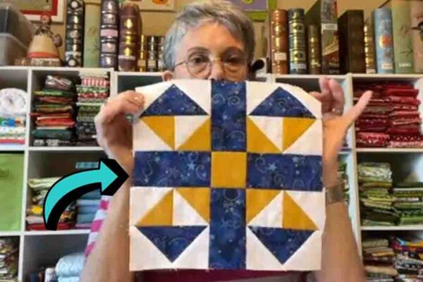 Finished Downtown Quilt Block, a completed DIY project