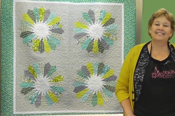 Finished Dresden Sunburst Quilt With Jenny Doan, a completed DIY project