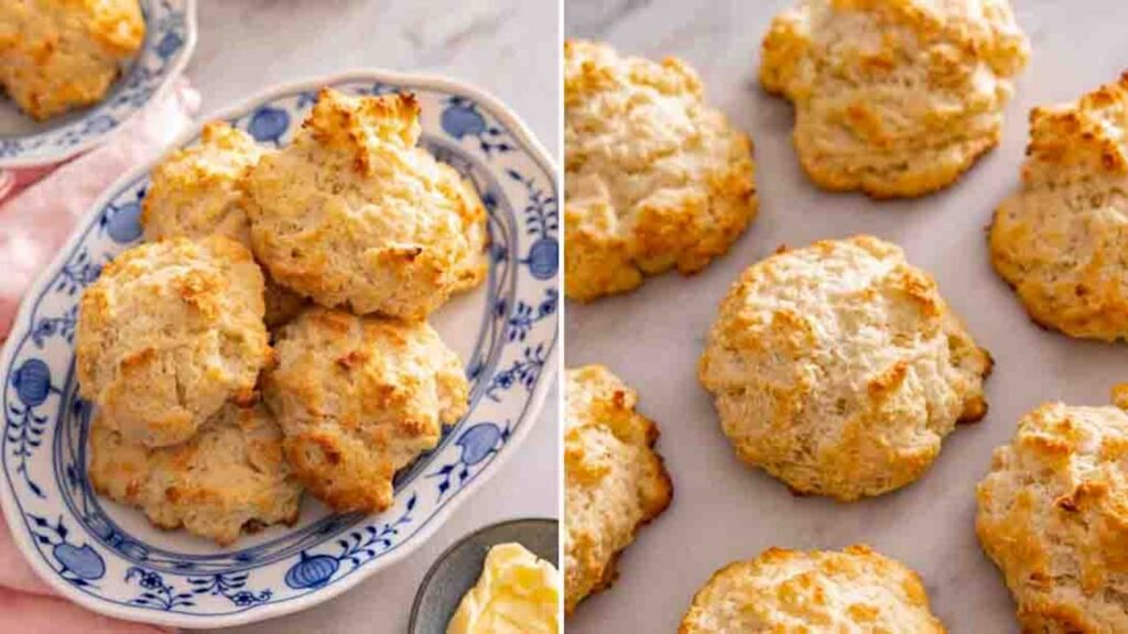 Easy Drop Biscuits, homemade and freshly served