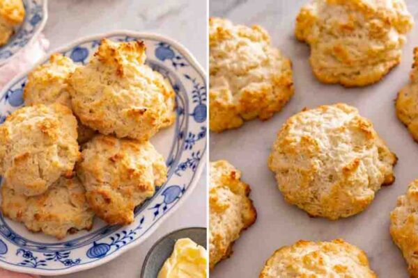 Easy Drop Biscuits, homemade and freshly served