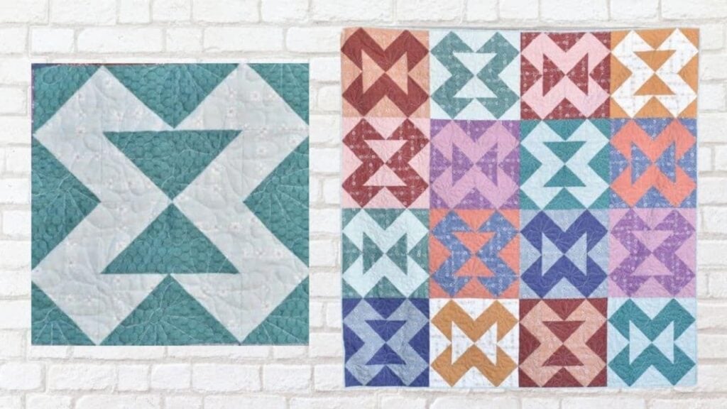 Finished Duplicity Quilt Pattern, a completed DIY project