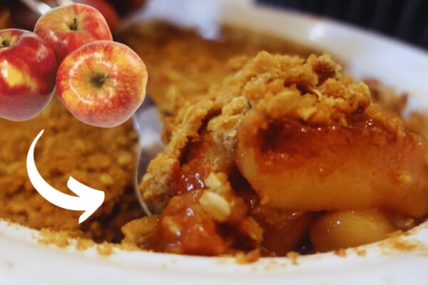 The Best Apple Crisp, homemade and freshly served