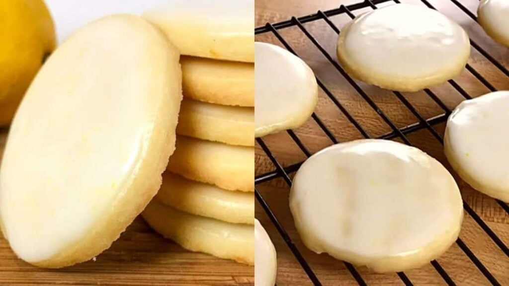 Easy 4-Ingredient Lemon Cookie, homemade and freshly served