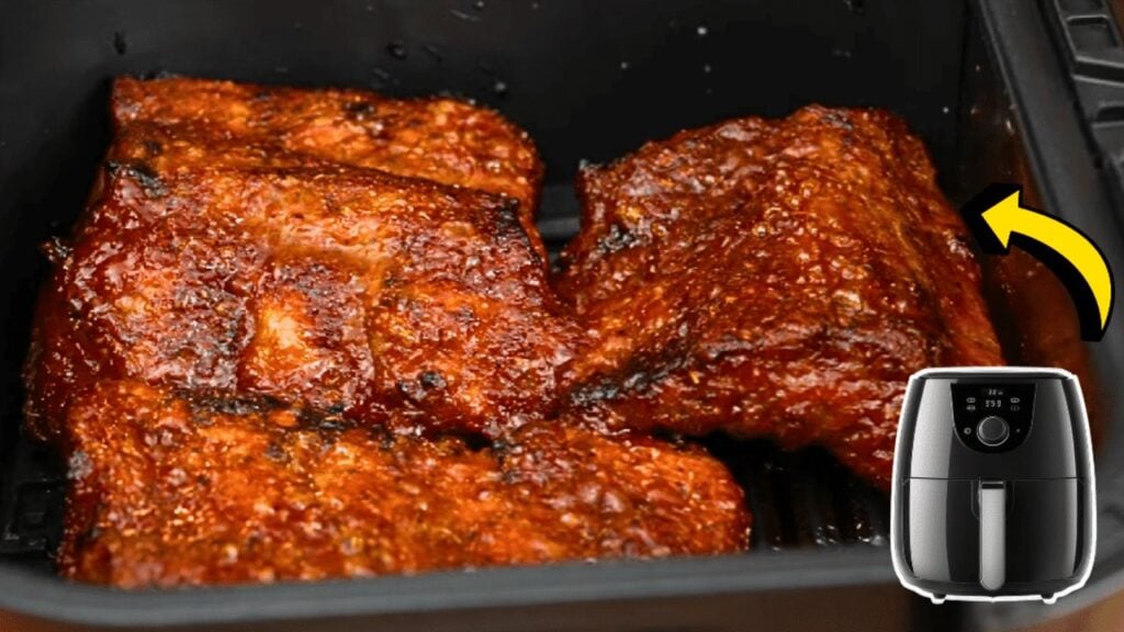 Easy 30-Minute Air Fryer Baby Back Ribs, homemade and freshly served