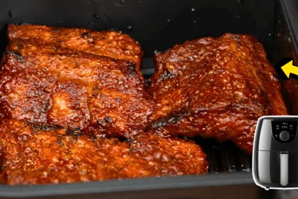 Easy 30-Minute Air Fryer Baby Back Ribs, homemade and freshly served