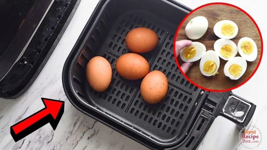 Easy Air-Fryer Hard-Boiled Eggs, homemade and freshly served