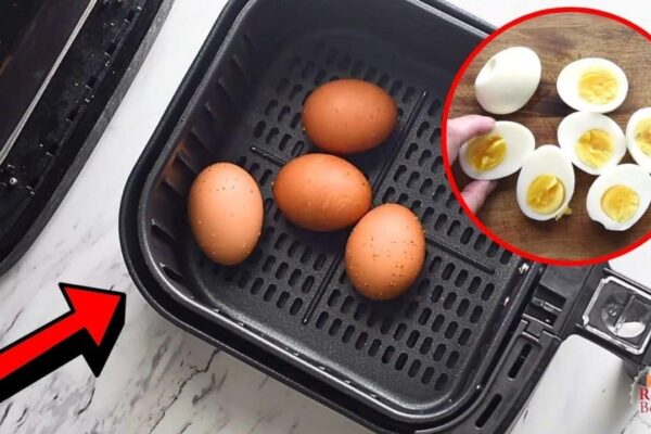 Easy Air-Fryer Hard-Boiled Eggs, homemade and freshly served