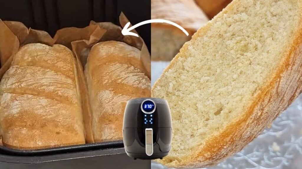 Easy Air Fryer Italian Bread, homemade and freshly served