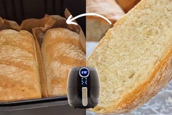 Easy Air Fryer Italian Bread, homemade and freshly served