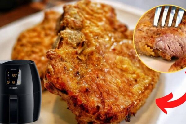 Easy-To-Make Juicy & Tender Air-Fried Pork Chops, homemade and freshly served