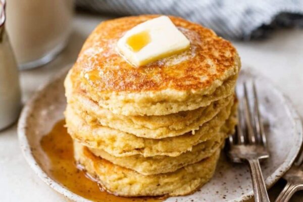 Easy Almond Flour Pancake, homemade and freshly served