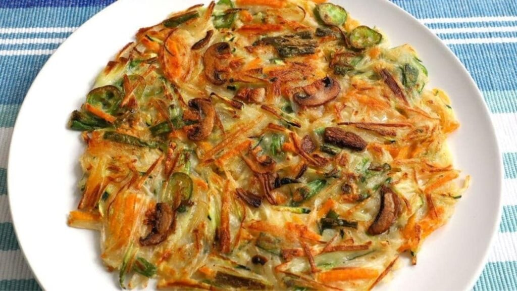 Easy and Delicious Vegetable Pancake, homemade and freshly served