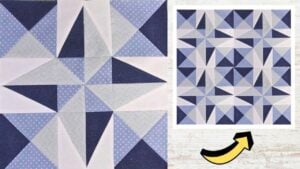 Finished Easy Optical Illusion Star Quilt Block (Free Pattern Included), a completed DIY project